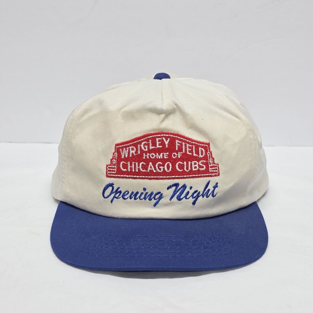 CHICAGO CUBS Wrigley Field 1988 Opening Night First Game Snapback Hat Vintage